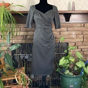 Stop Staring Charcoal Short Sleeve Dress